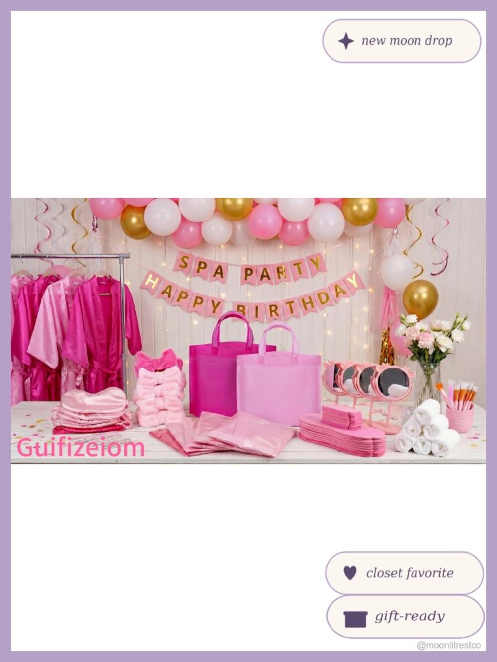 6 Satin Robes Kids Spa Party Sleepover Kit Girls Birthday Favors Set - Picture 6 of 6